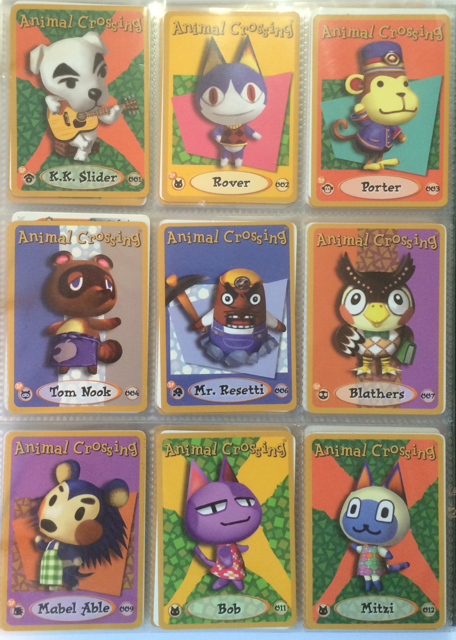 OVER 100 DIFFERENT NINTENDO ANIMAL CROSSING E READER CARDS