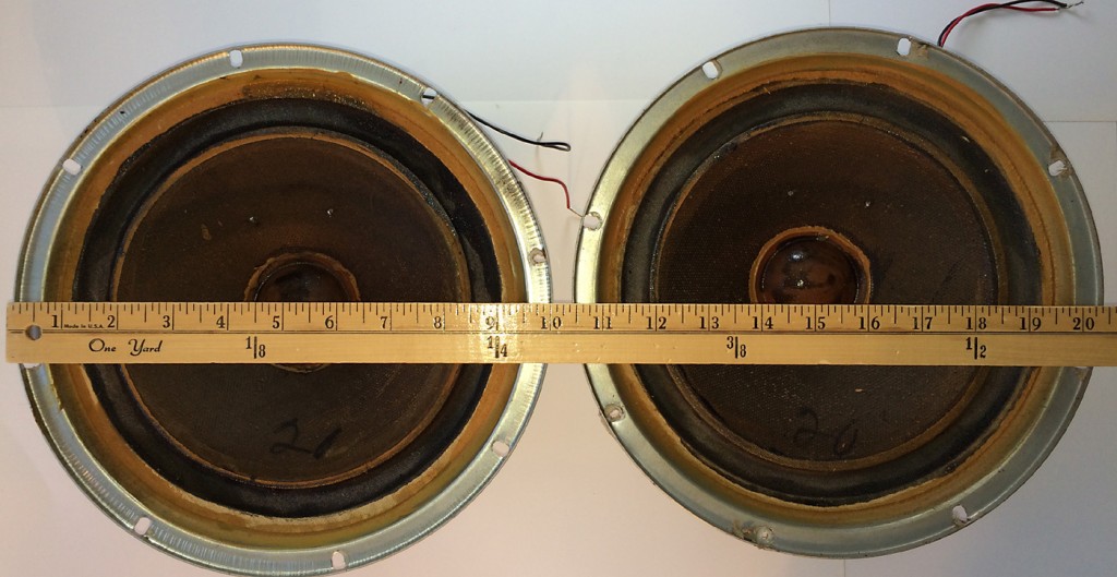 Pair of KLH Tweeters and Woofer Speakers From KLH Model Twenty (20